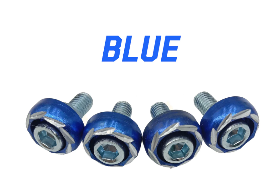 alloy 'BLUE' Washer ALLEN BOLT HEX nut '6mm'